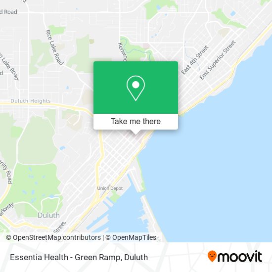 Essentia Health - Green Ramp map