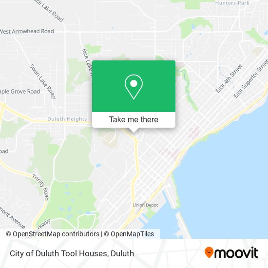 City of Duluth Tool Houses map