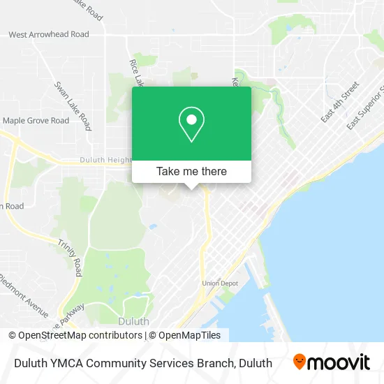 Mapa de Duluth YMCA Community Services Branch