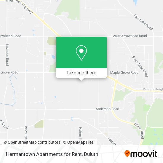 Mapa de Hermantown Apartments for Rent