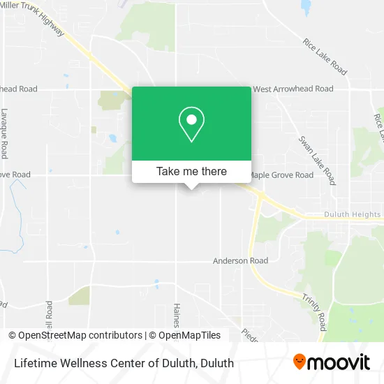 Mapa de Lifetime Wellness Center of Duluth