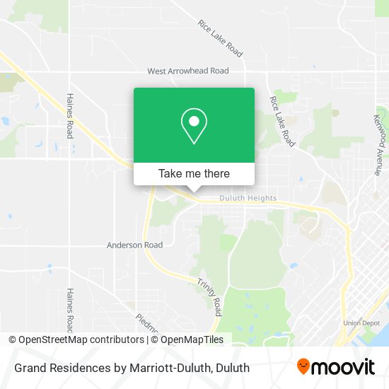 Grand Residences by Marriott-Duluth map