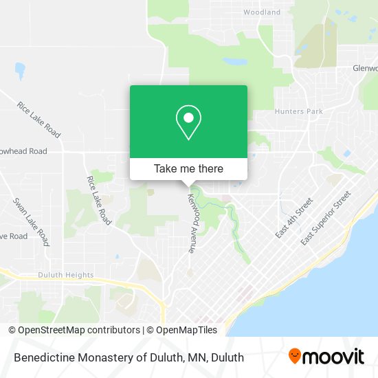 Benedictine Monastery of Duluth, MN map