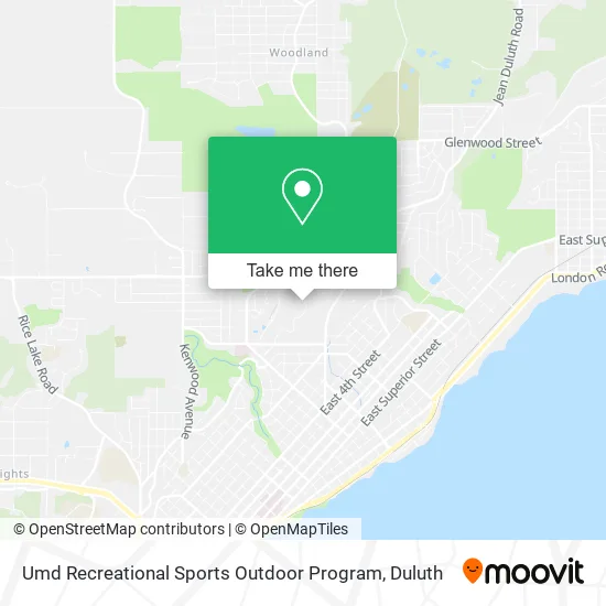 Umd Recreational Sports Outdoor Program map