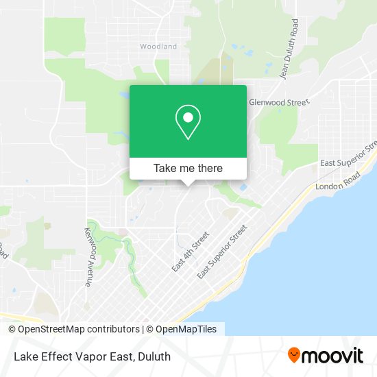 Mapa de Lake Effect Vapor East