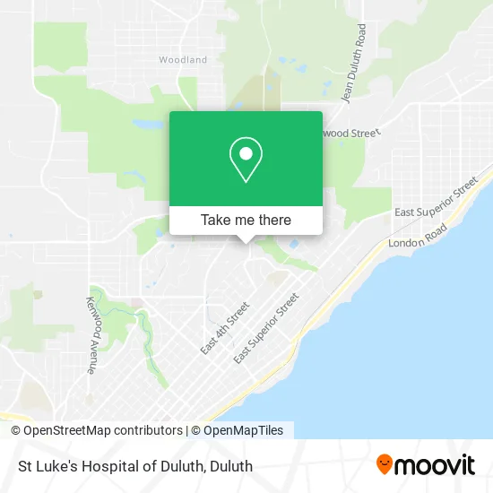 St Luke's Hospital of Duluth map