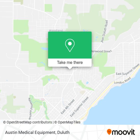 Mapa de Austin Medical Equipment