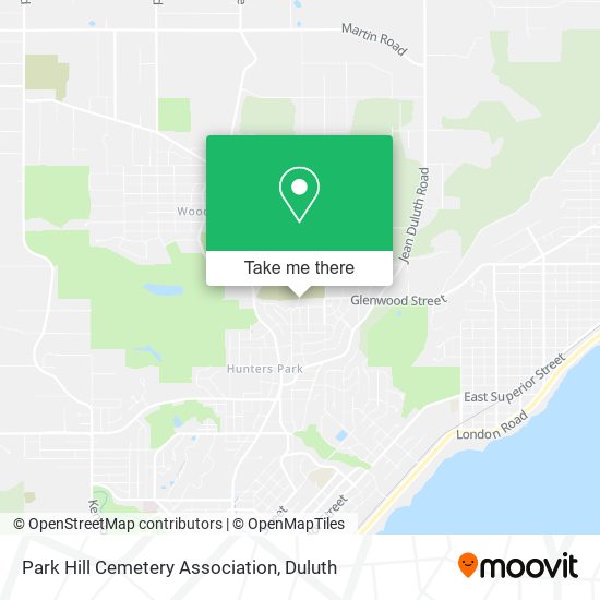 Park Hill Cemetery Association map