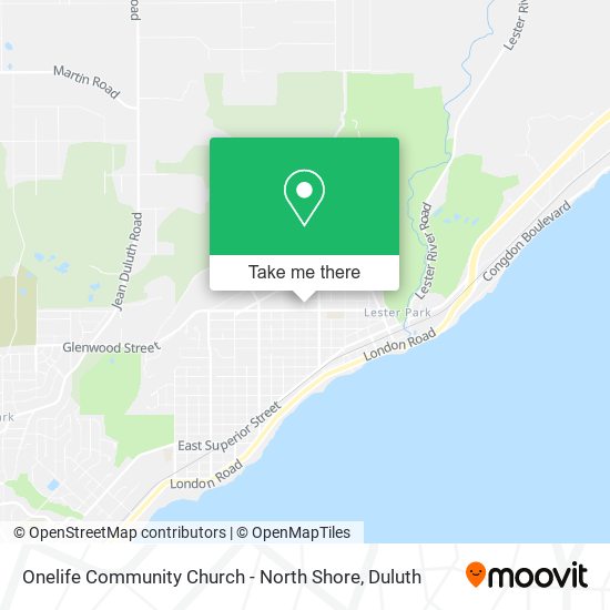 Mapa de Onelife Community Church - North Shore
