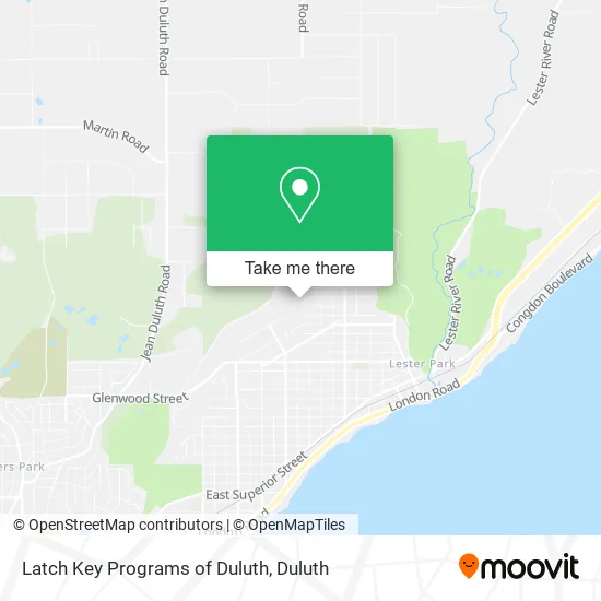 Latch Key Programs of Duluth map
