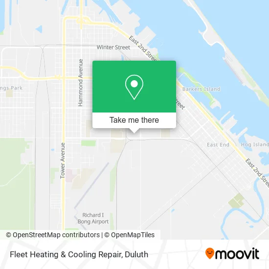 Fleet Heating & Cooling Repair map