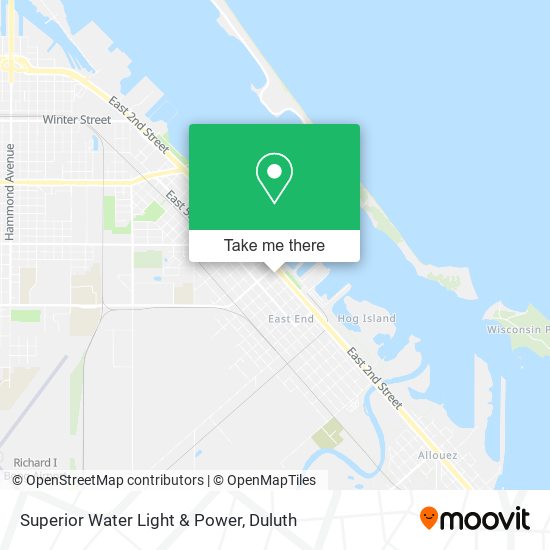 Mapa de Superior Water Light & Power