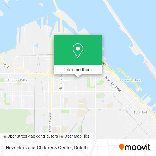 New Horizons Childrens Center map