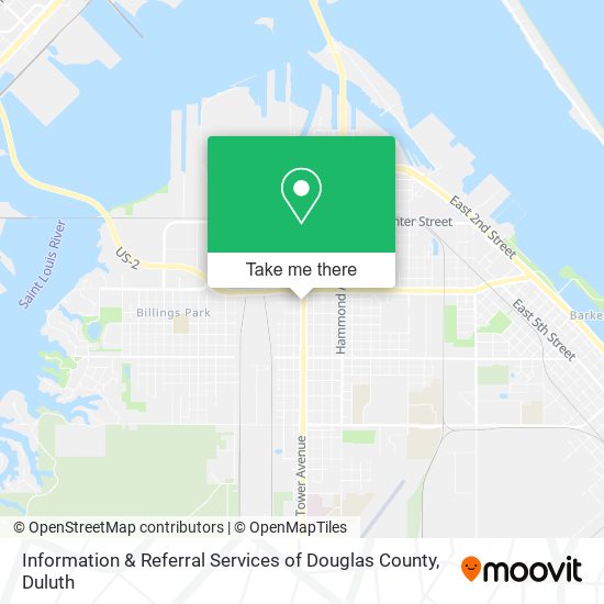 Information & Referral Services of Douglas County map