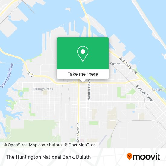 The Huntington National Bank map