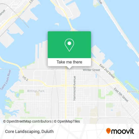 Core Landscaping map