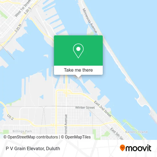 P V Grain Elevator map