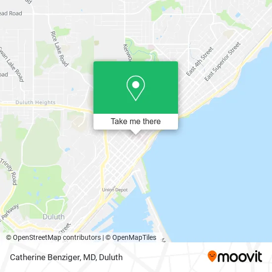 Catherine Benziger, MD map