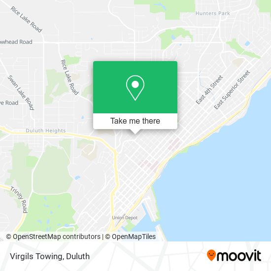 Virgils Towing map