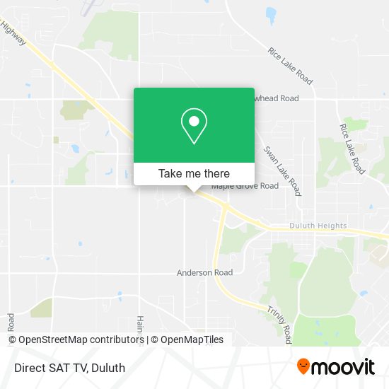 Direct SAT TV map