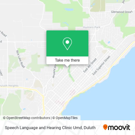 Mapa de Speech Language and Hearing Clinic Umd