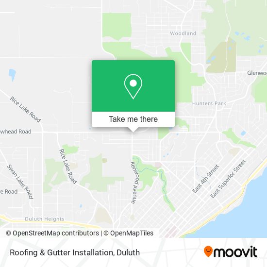 Roofing & Gutter Installation map
