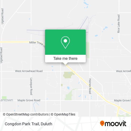 Mapa de Congdon Park Trail