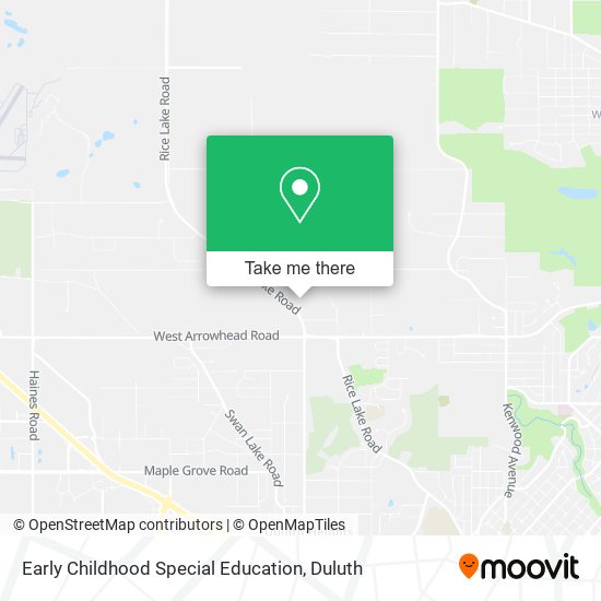 Mapa de Early Childhood Special Education