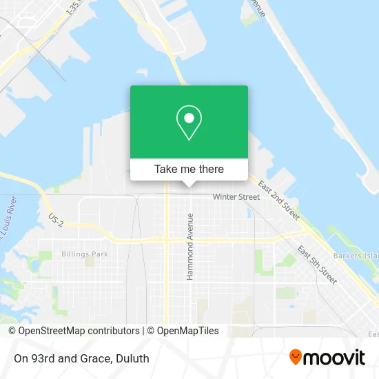 On 93rd and Grace map