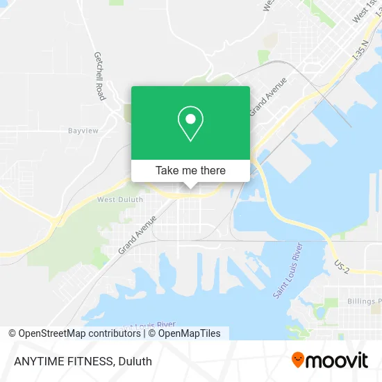 ANYTIME FITNESS map