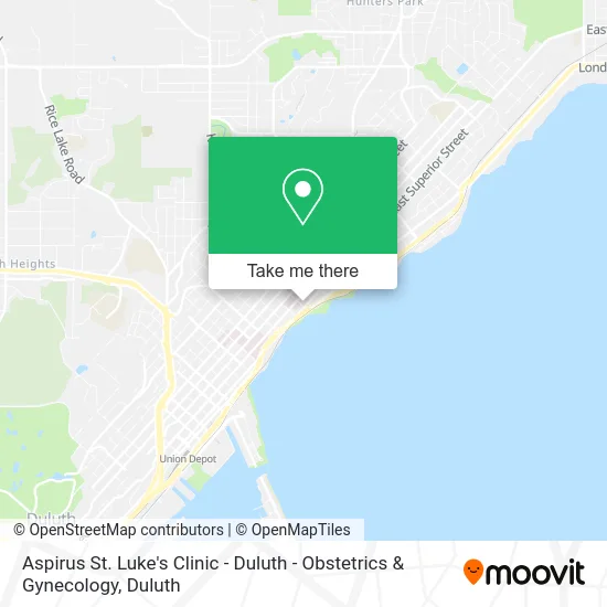 Aspirus St. Luke's Clinic - Duluth - Obstetrics & Gynecology map
