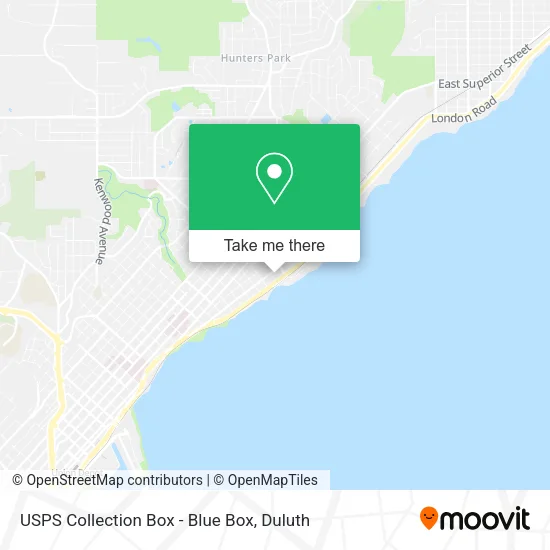 USPS Collection Box - Blue Box map