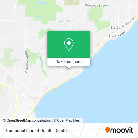 Traditional Inns of Duluth map