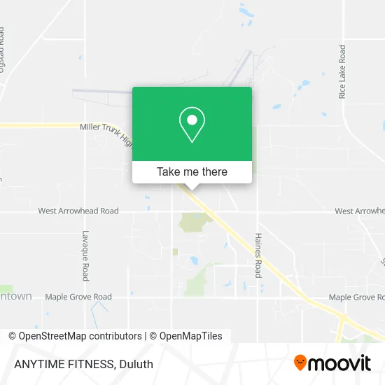 ANYTIME FITNESS map
