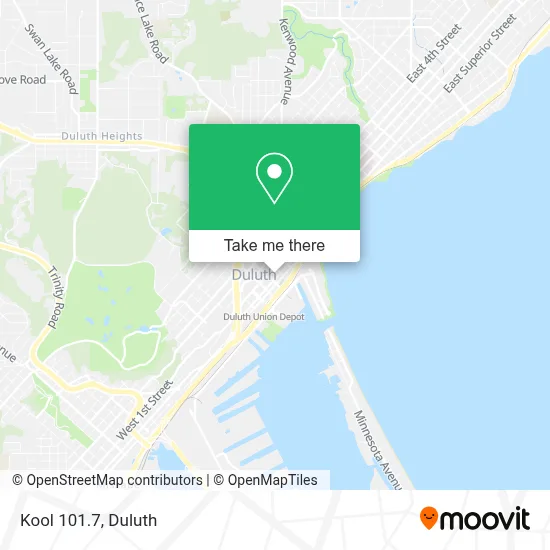 Kool 101.7 map