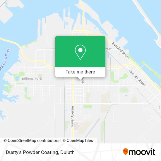 Dusty's Powder Coating map