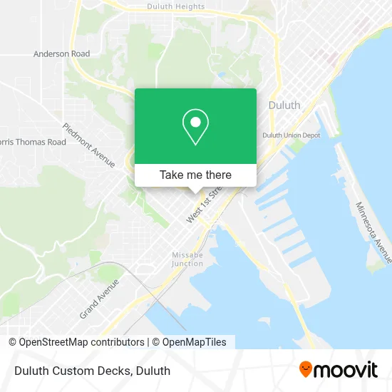 Duluth Custom Decks map