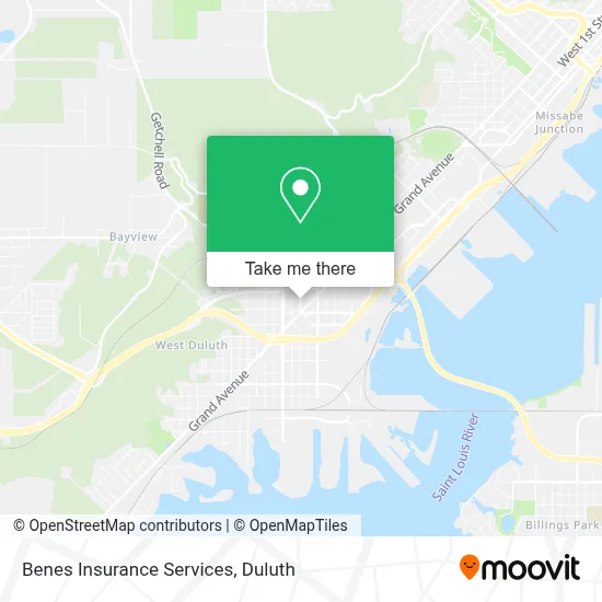 Benes Insurance Services map