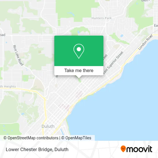 Lower Chester Bridge map