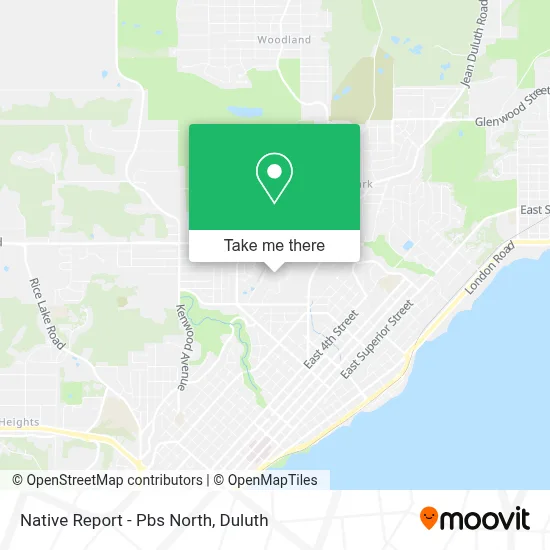 Native Report - Pbs North map