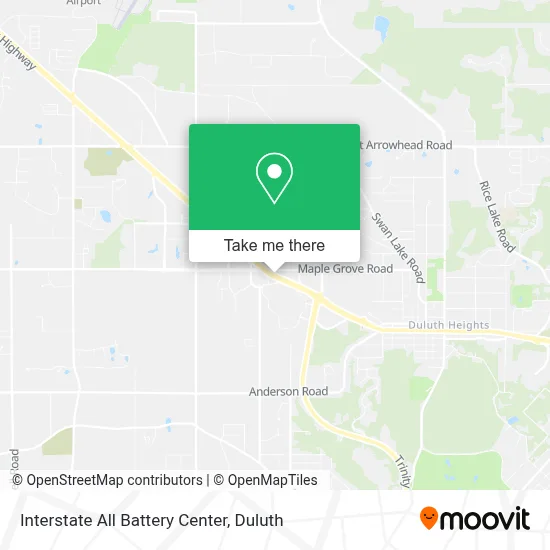 Interstate All Battery Center map