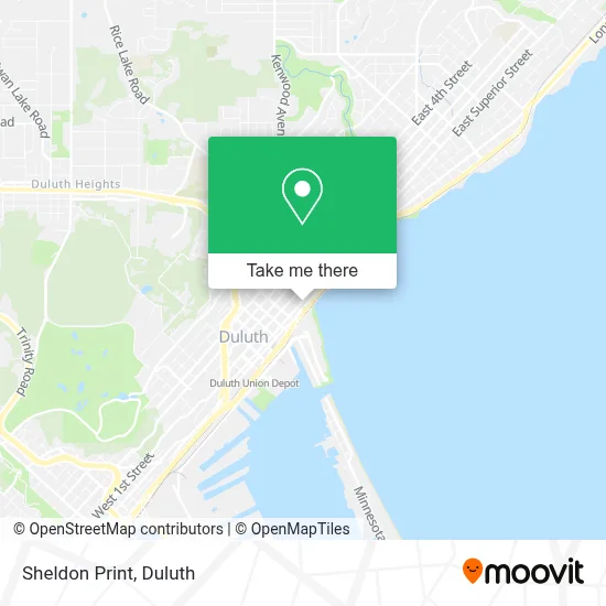Sheldon Print map