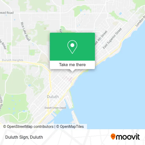 Duluth Sign map