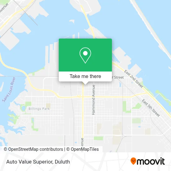 Auto Value Superior map