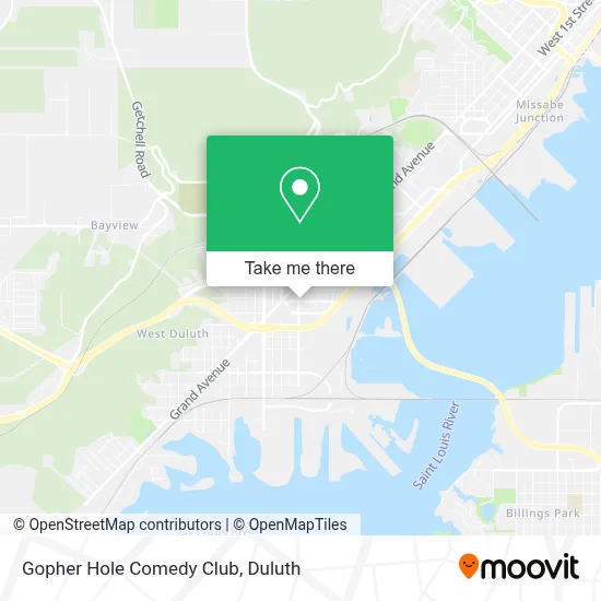 Gopher Hole Comedy Club map