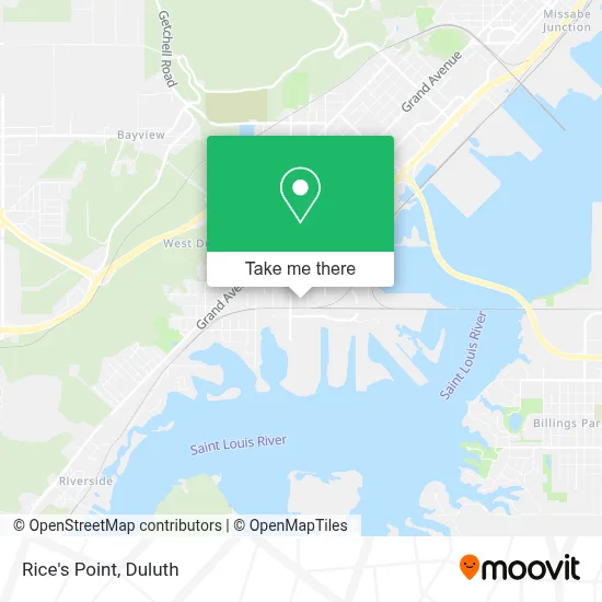 Rice's Point map