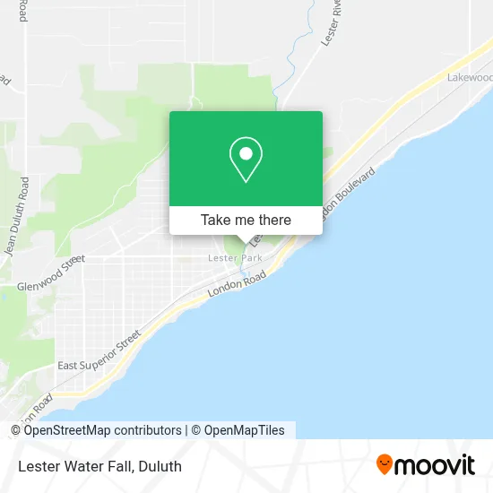 Lester Water Fall map