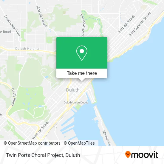Twin Ports Choral Project map