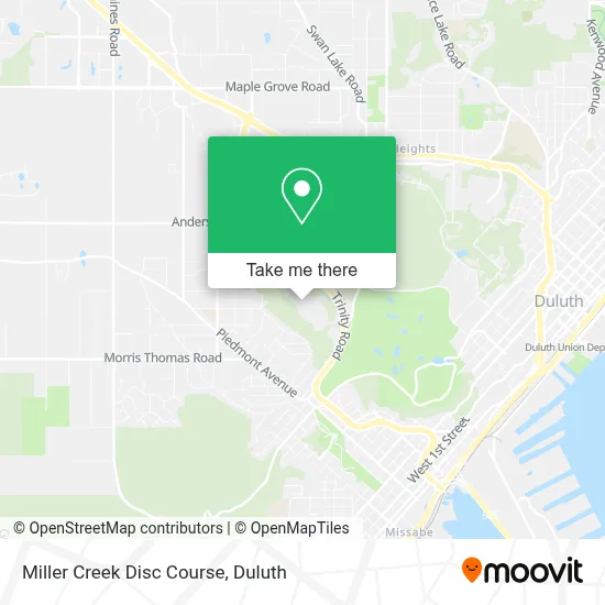 Miller Creek Disc Course map