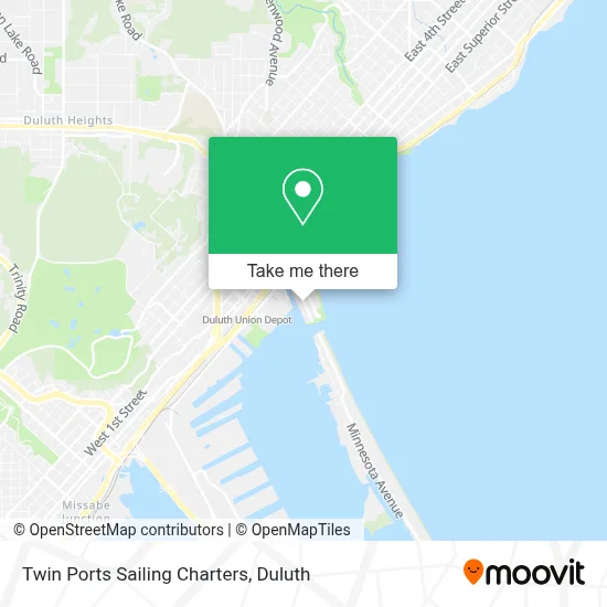 Twin Ports Sailing Charters map